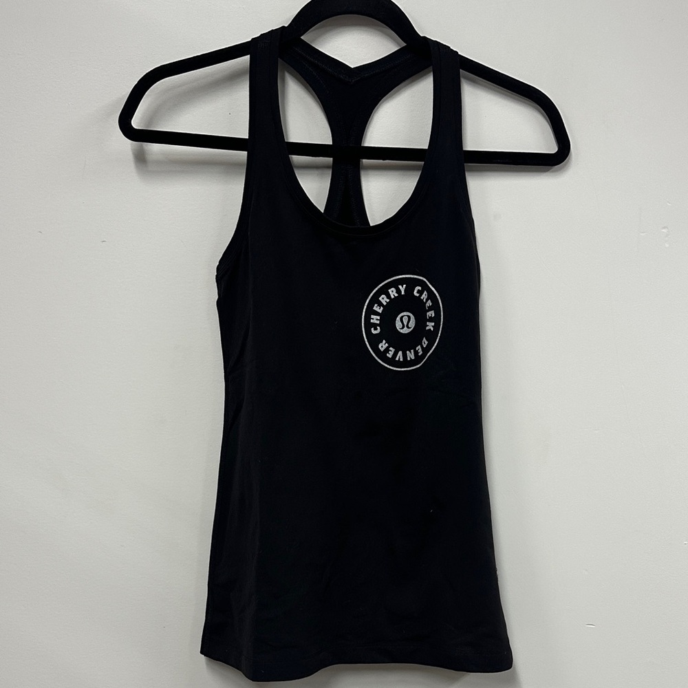 Lululemon Athletica Black Tank Top cherry creek Denver 8
